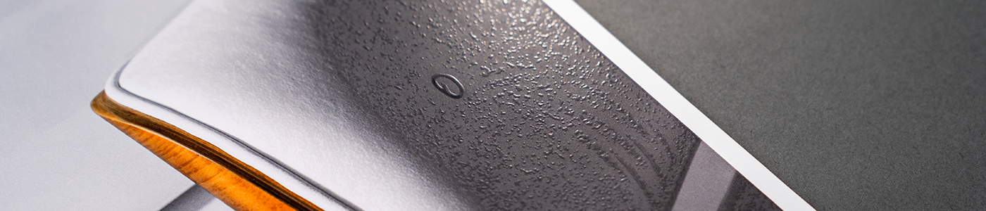 accent paper showcasing a coating