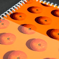 Spiral notebook with oranges on it Spiral notebook with oranges on it