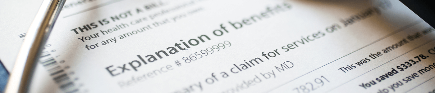 Explanation of benefits 
