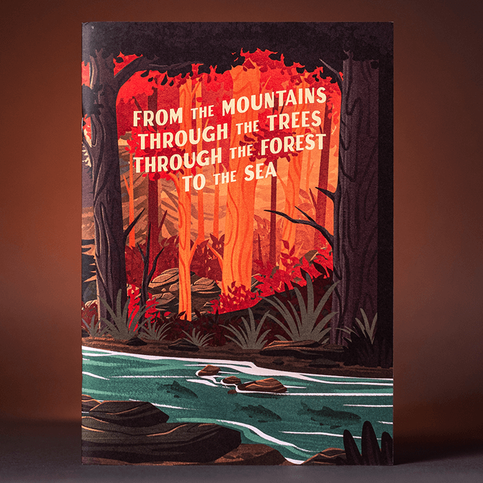 Seattle-inspired sketchbook cover artwork by artist Isaac LeFever