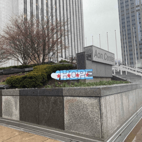 Chicago Loop Hope Sign