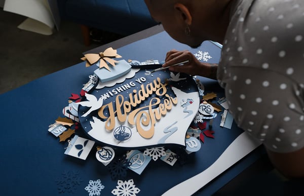 OutCold Holiday Card In Process